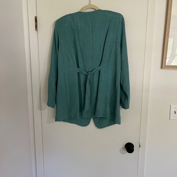 Vintage teal button up top - Picture 5 of 6